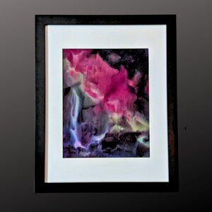 FREE Shipping! "Aurora" Abstract Art- 11x14 Matted to 8x10 Ready to Hang OOAK
